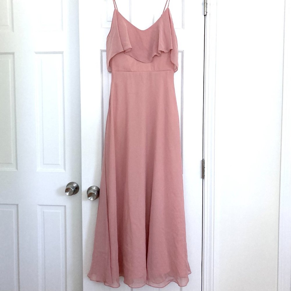 Birdy Grey Jane Convertible Dress-no slit, rose color, fit for 5'2”, bridesmaid